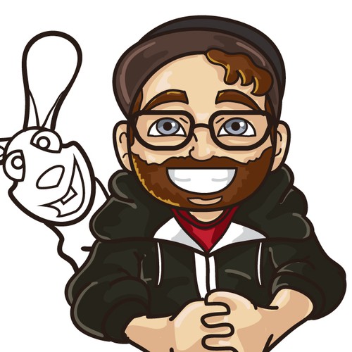 People artwork with the title 'Comic Artwork for a YouTube Channel and Facebook Page'