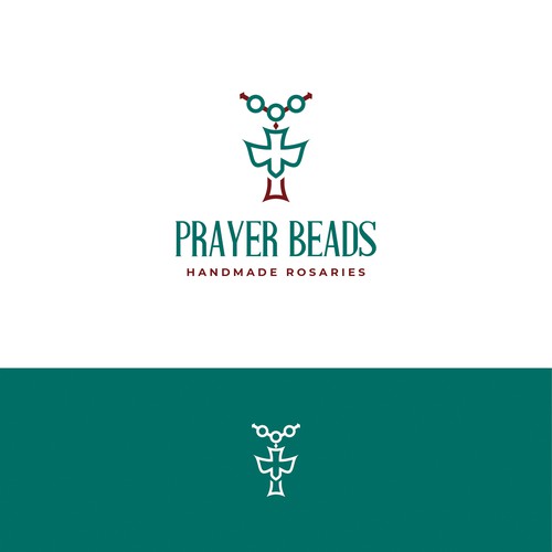 Dove logo with the title 'Prayer Beads'
