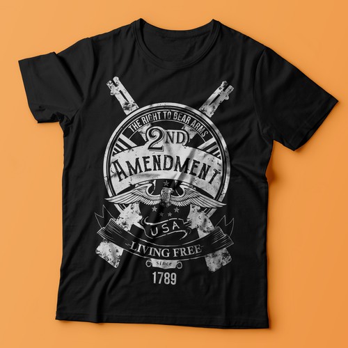 Eagle t-shirt with the title '2nd Amendment T-Shirt'