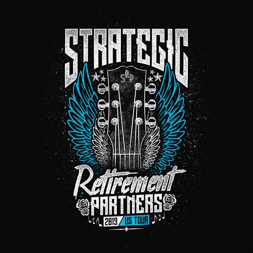 Metal design with the title 'Strategic Retirement partners'