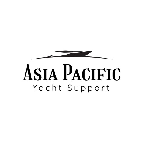 Yacht club logo with the title 'Asia Pacific Yacht Support'