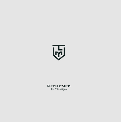 LY Logo monogram with triangle and hexagon modern design template
