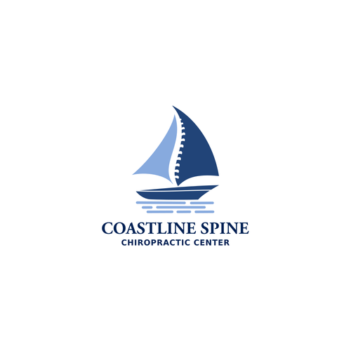 Chiropractic logo with the title 'Coastline spine'