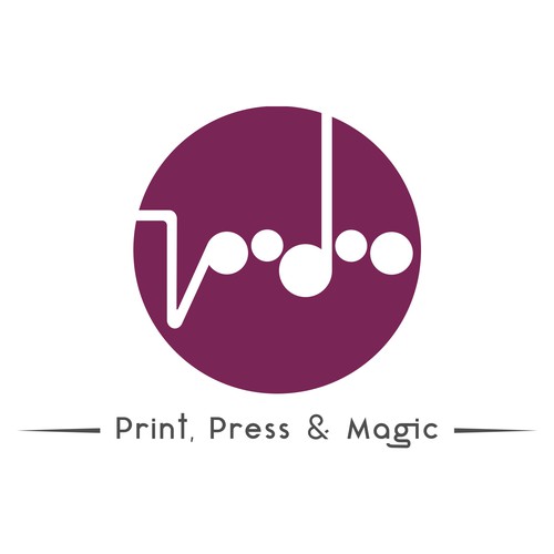 Voodoo logo with the title 'Voodoo Print and Press'