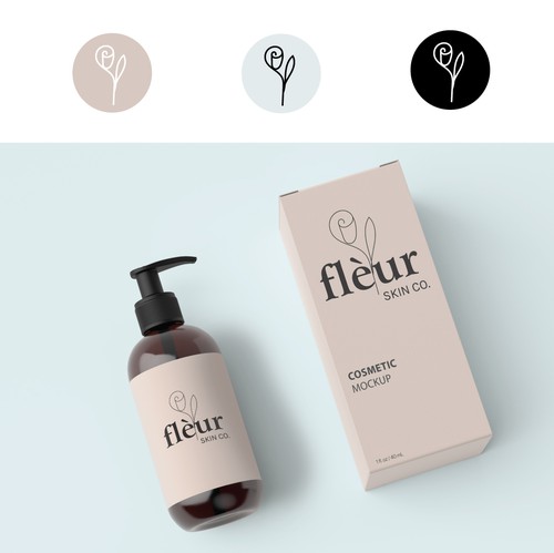 Line drawing design with the title 'minimalist logo concept'