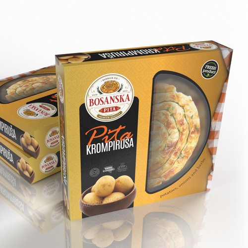 Pastry design with the title 'Traditional Balkan pastry'