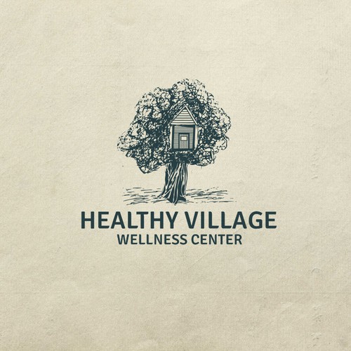 Tree logo with the title 'Healthy Village '