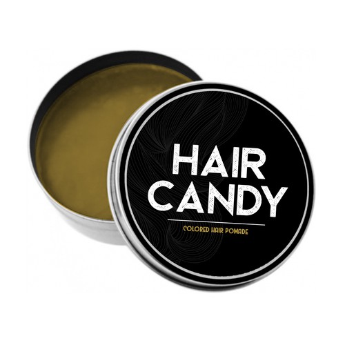Hair label with the title 'Hair Candy'