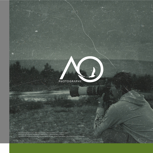 Wildlife logo with the title 'AO Photography'