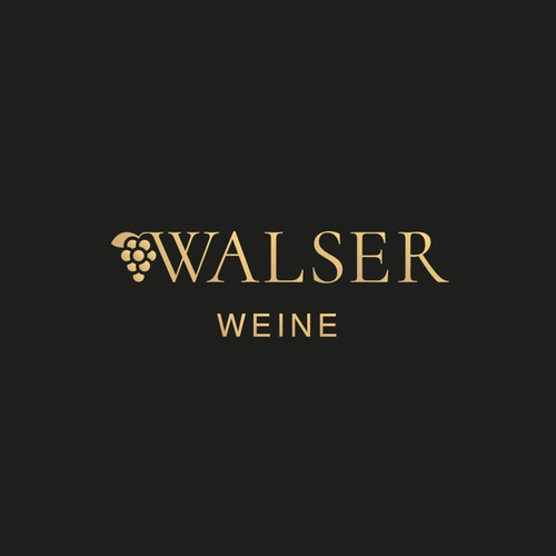 Winery logo with the title 'Elegant and luxury logo for Walser Weine '