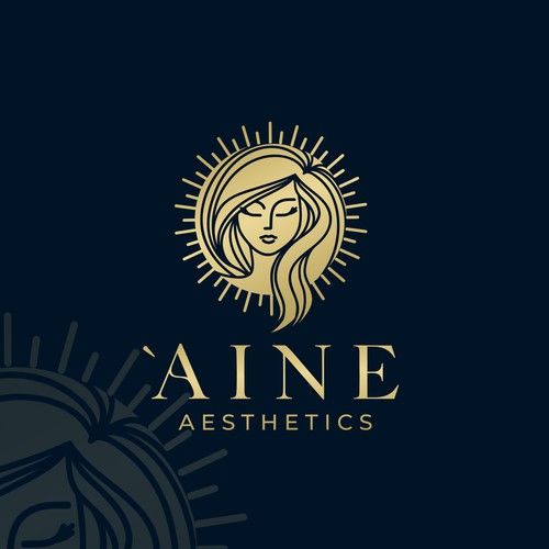 Shine design with the title 'Aine Aesthetics'