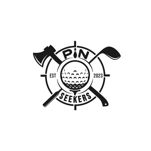 Pinball logo with the title 'pin seekers '