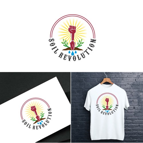 Revolution logo with the title 'Revolution logo'