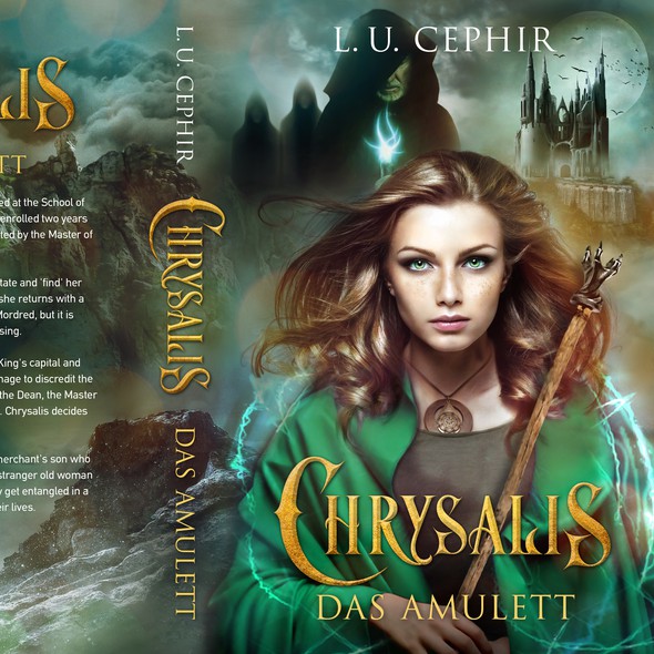 Paranormal design with the title 'Chrysalis - Fantasy novel'