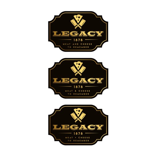 Deli logo with the title 'Legacy 1878 - Meat & Cheese to Remember'