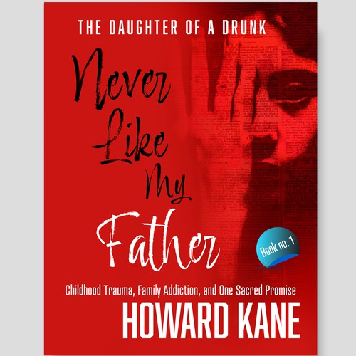 Publishing design with the title 'The daughter of a drunk'