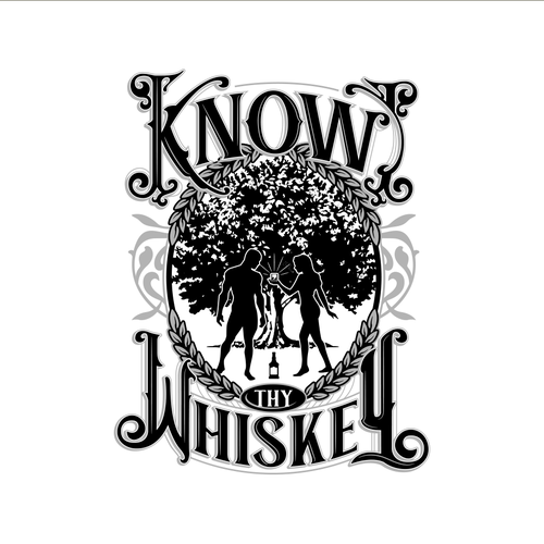 Bourbon logo with the title 'Logo for Know Thy Whiskey'