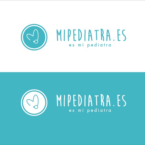Stethoscope logo with the title 'Mipediatra.es'