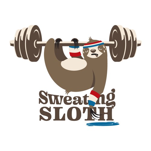 Flat t-shirt with the title 'sloth'