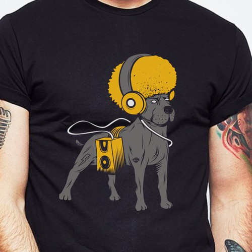 Fashion t-shirt with the title 'Dog '