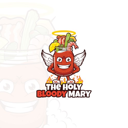 Fire design with the title 'The Holy Bloody Mary'