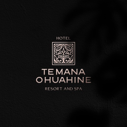 Hawaii logo with the title 'TE MANA O HUAHINE'