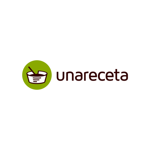 美食博客logo，标题为“unareceta”