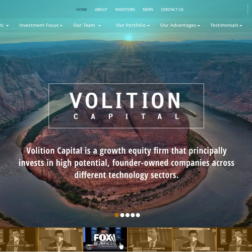 Video website with the title 'Huge Financial, Investment Design'