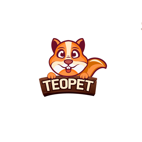 Squirrel logo with the title 'Markenlogo für einen Plüschtierhersteller gesucht'