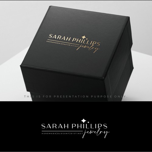 Shiny logo with the title 'Sarah Philips Jewelry'