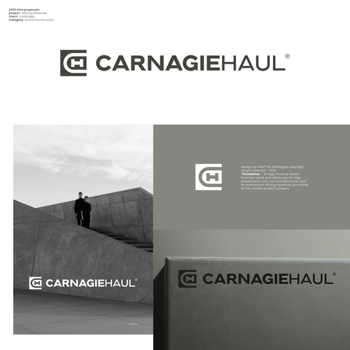 Consulting design with the title 'CH - Moving Materials Logo Brand'