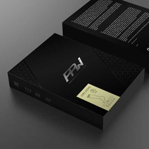 Sport packaging with the title 'PPW compression and sortwear '