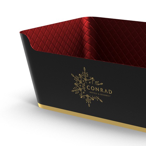 X-mas design with the title 'Christmas Hamper Box design'
