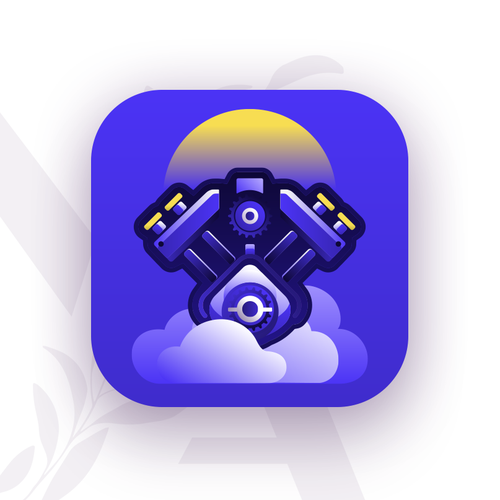 Weather design with the title 'Dynogeeks App Icon'