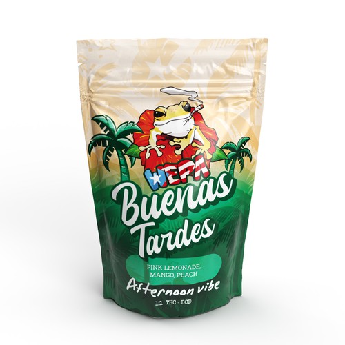 Packet packaging with the title 'Package design entry'