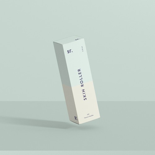 Skincare packaging with the title 'Packaging for skin rejuvination tool '