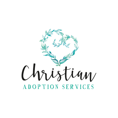 Soft logo with the title 'Soft watercolor logo - Christian Adoption Services'