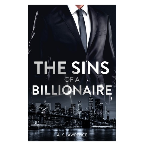 Luxury book cover with the title 'Sleek book cover'