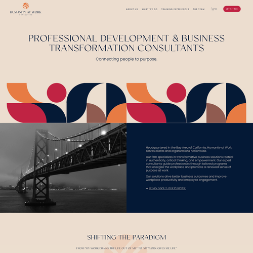 San Francisco design with the title 'Humanity at Work: Bold Branding, Designed for Engagement'