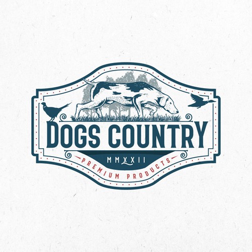 Outdoor logo with the title 'Logo for Outdoor and hunting products for Dogs'