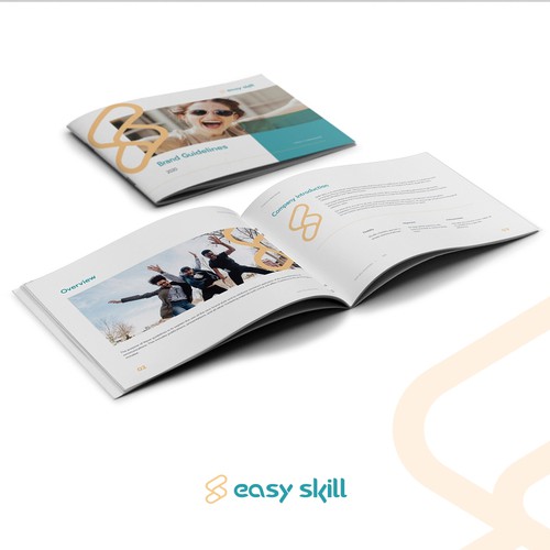 Team design with the title 'Skill based Team Building - Brand Guide'