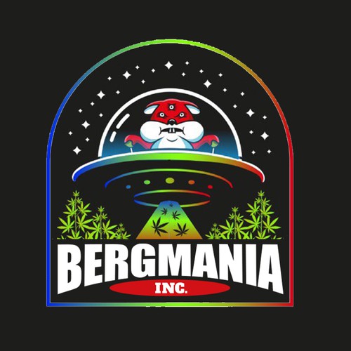 UFO design with the title 'Bergmaina'