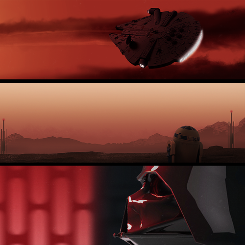 Star Wars design with the title 'Star Wars Web Banner'