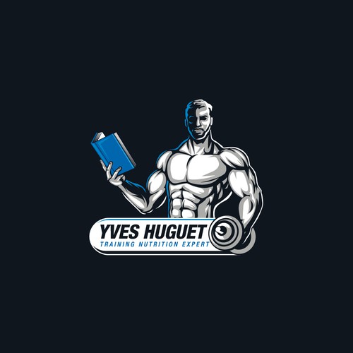 Personal trainer design with the title 'Creation of illustrative logo with for bodybuilding trainer.'