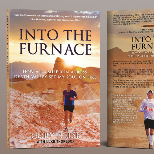 Fitness book cover with the title 'Into the Furnace'