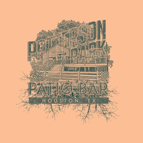 Stencil design with the title 'T-shirt Design'