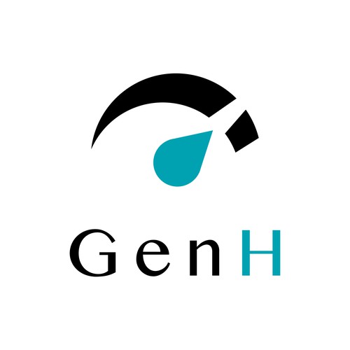 Environmental brand with the title 'Logo design for Gen H, a Hydroelectric Company'