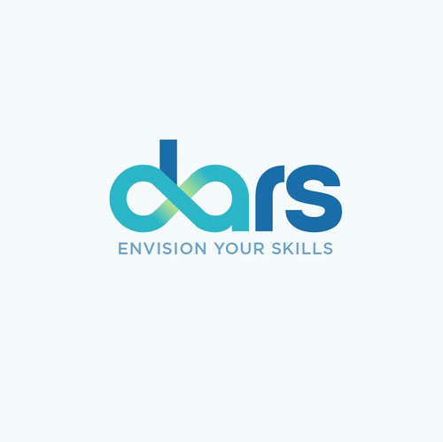VR logo with the title 'DARS brand identity'