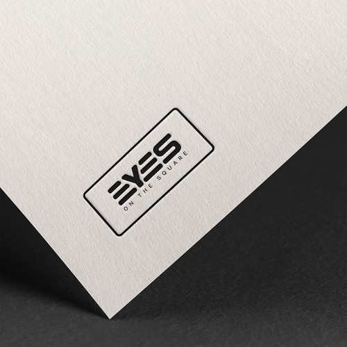 Square brand with the title 'Bold Logo Concept for eyes on the square'