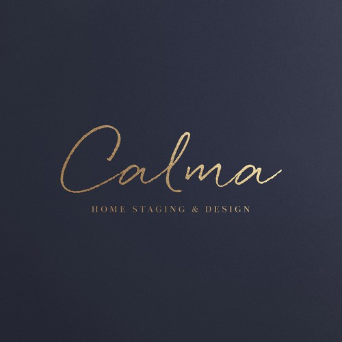 Home design logo with the title 'Calma'